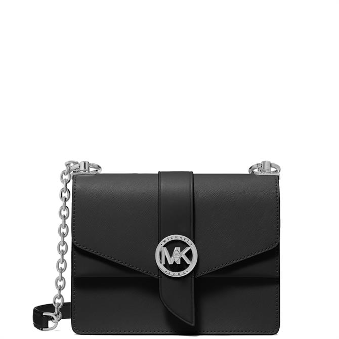 Michael Michael Kors Greenwich Small Black Saffiano Leather Crossbody Bag